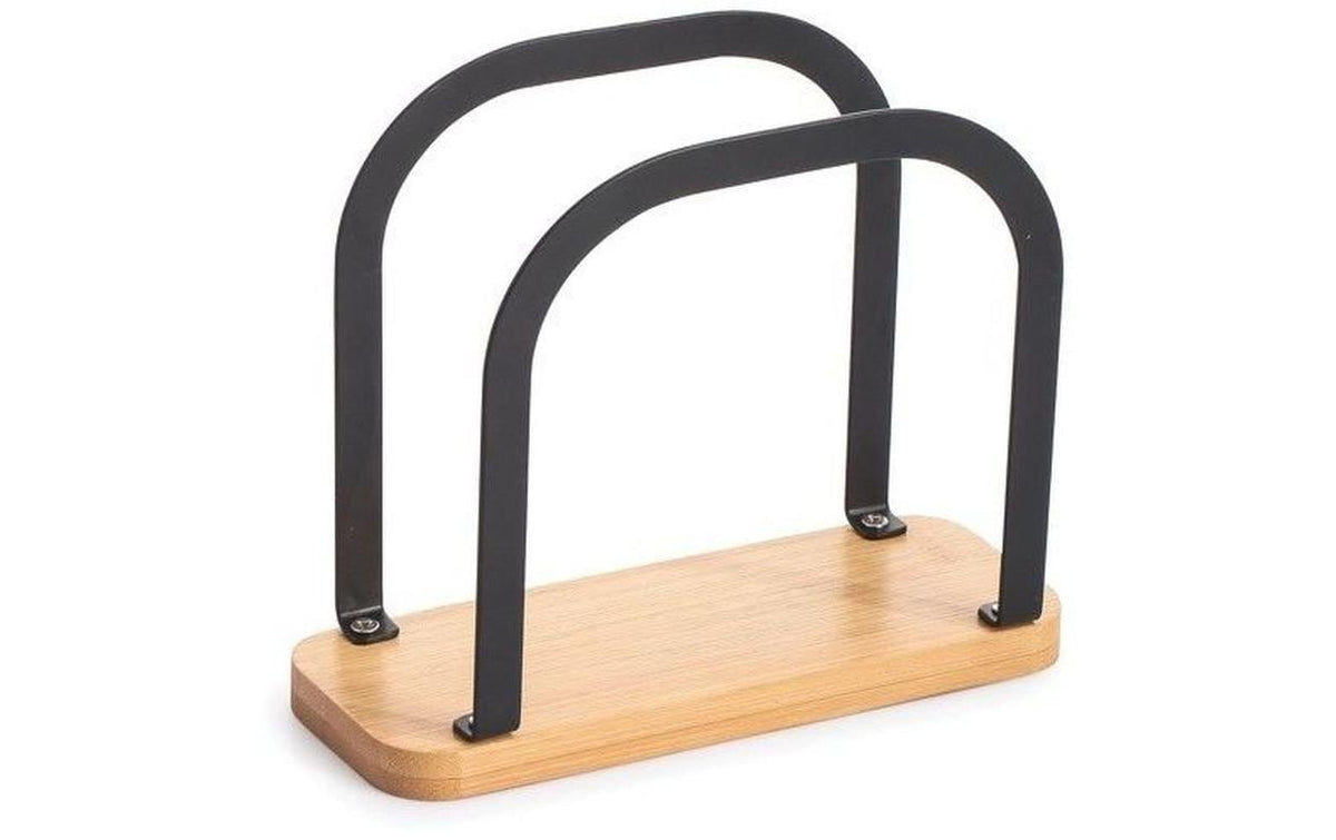 MSV Serviettenhalter, Nature-Schwarz matt
