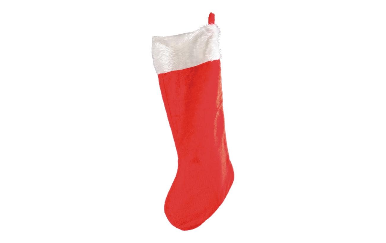 Dekomat Weihnachtssocke, Rot-Weiss