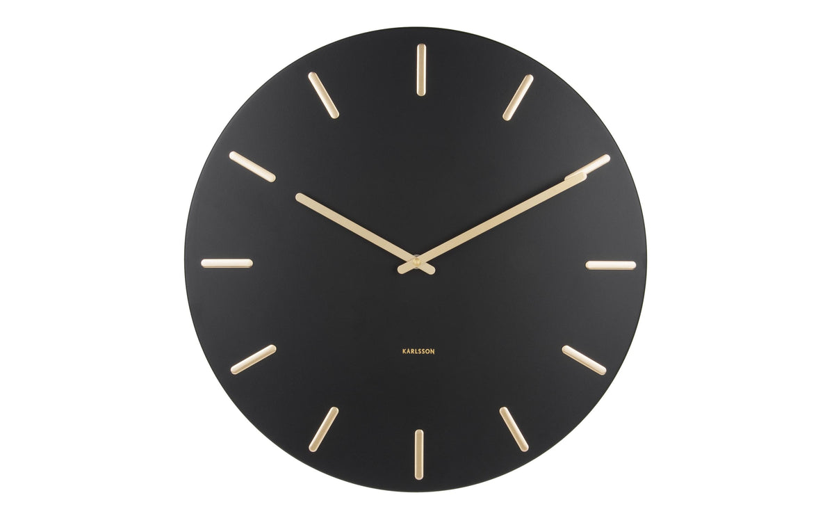 KARLSSON, Wanduhr Charm 45 cm, Schwarz