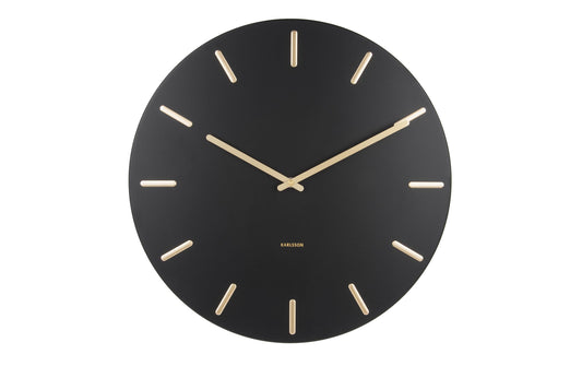 KARLSSON, Wanduhr Charm 45 cm, Schwarz