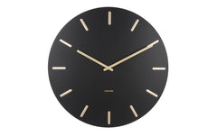 KARLSSON, Wanduhr Charm 45 cm, Schwarz