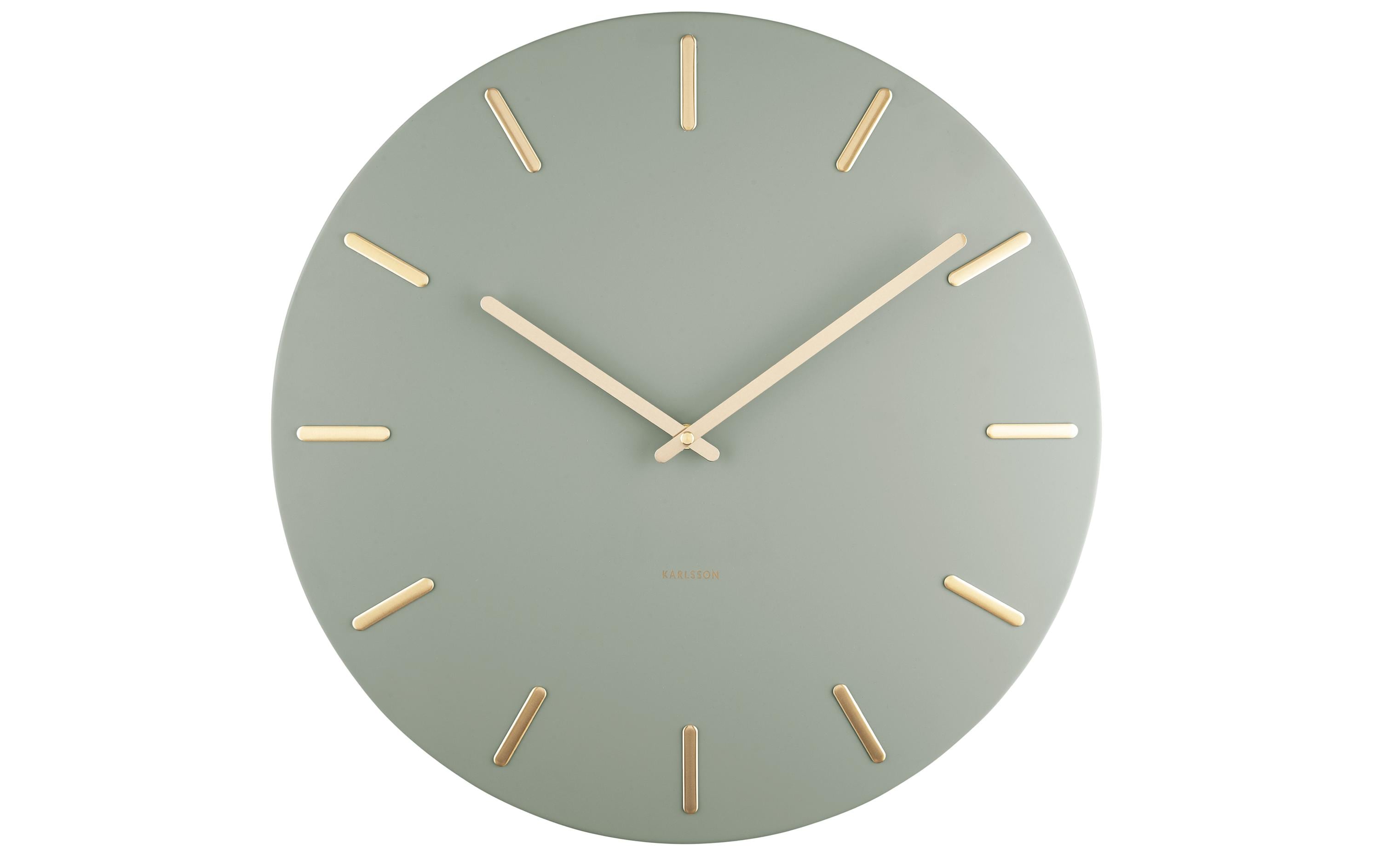 KARLSSON, Wanduhr Charm 45 cm, Grün