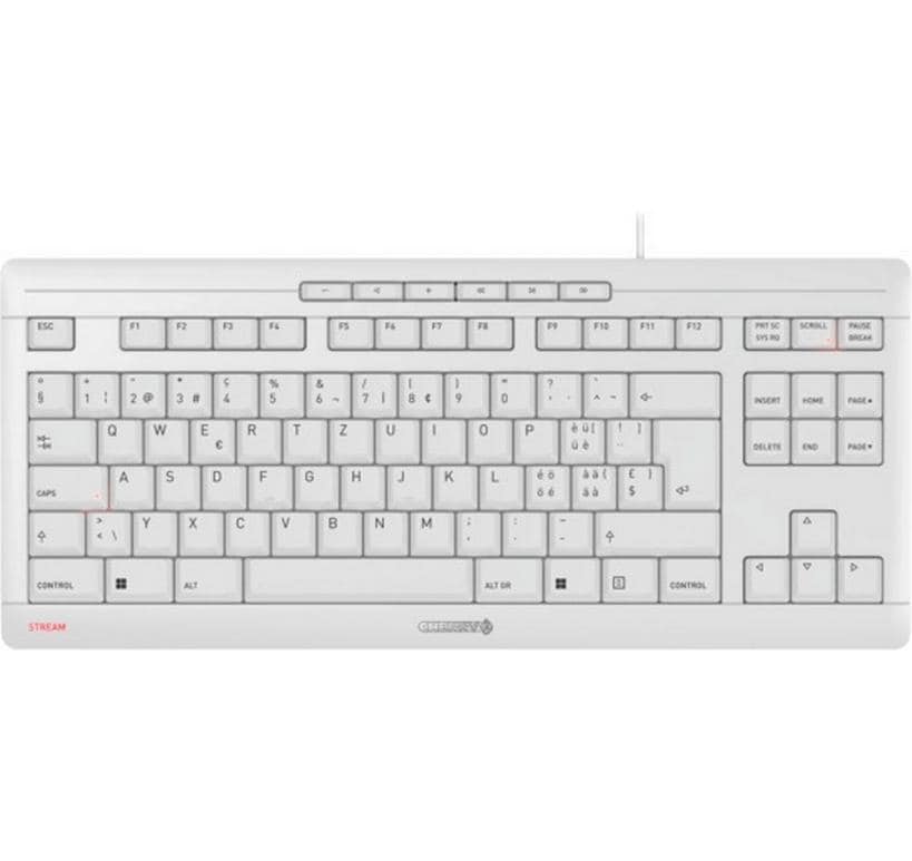 Cherry, Tastatur Stream TKL Weiss