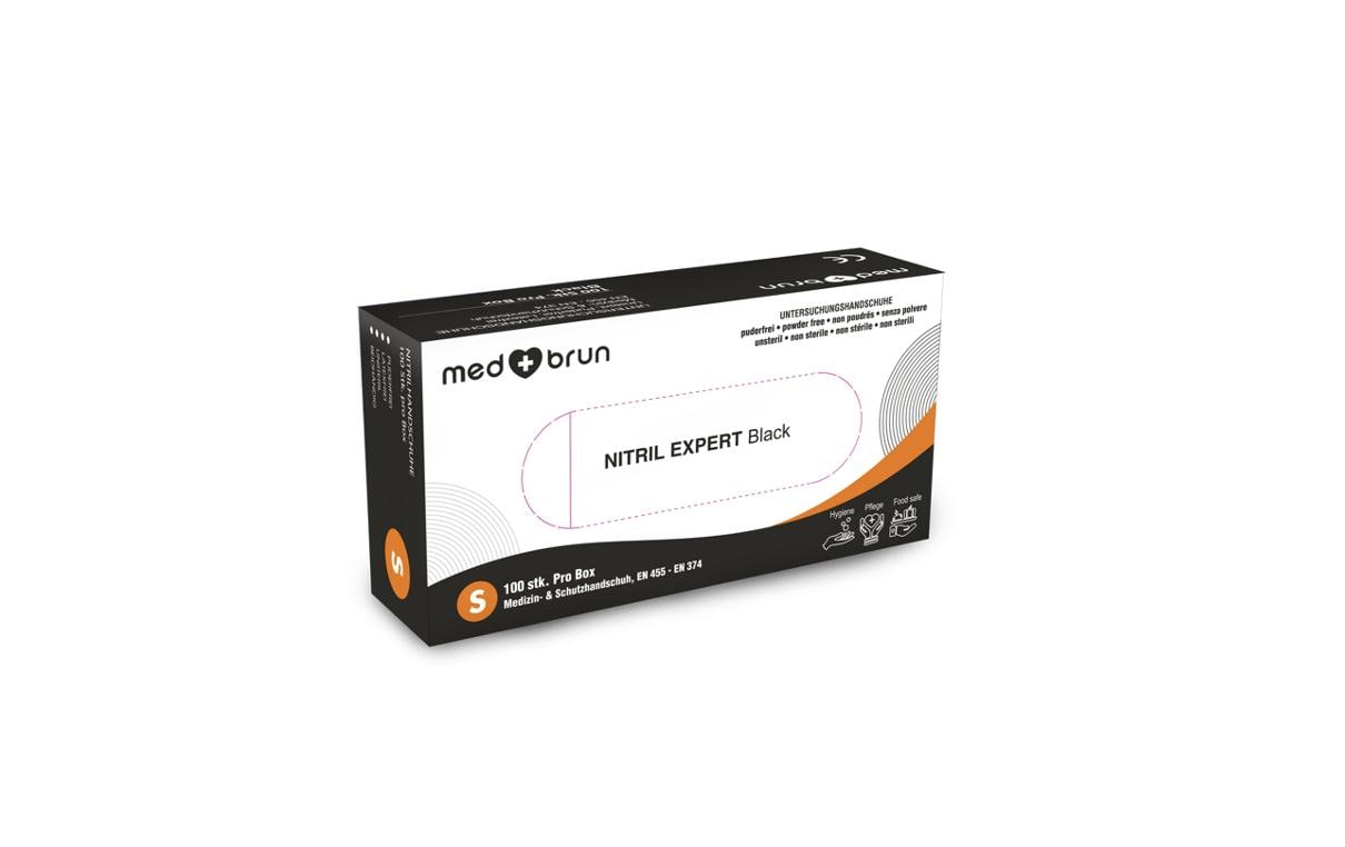 MedBrun, Nitril Expert L, Schwarz, 100 Stk