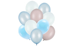 Partydeco, Luftballon Set, Blautöne,10 Stüc