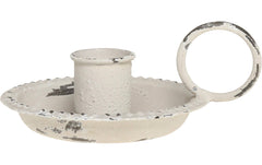 Chic Antique Kerzenständer Antique Weiss