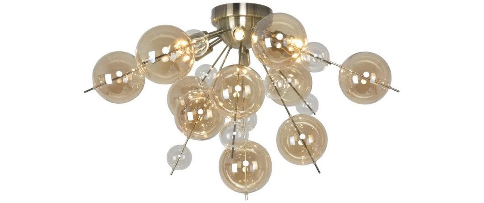Näve Explosion Deckenleuchte gold/klar