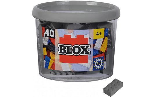 BLOX 40 graue 8er Steine in Dose
