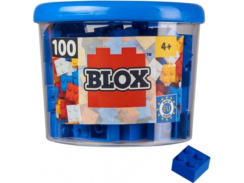 BLOX | 100 blaue 4er Steine in Dose