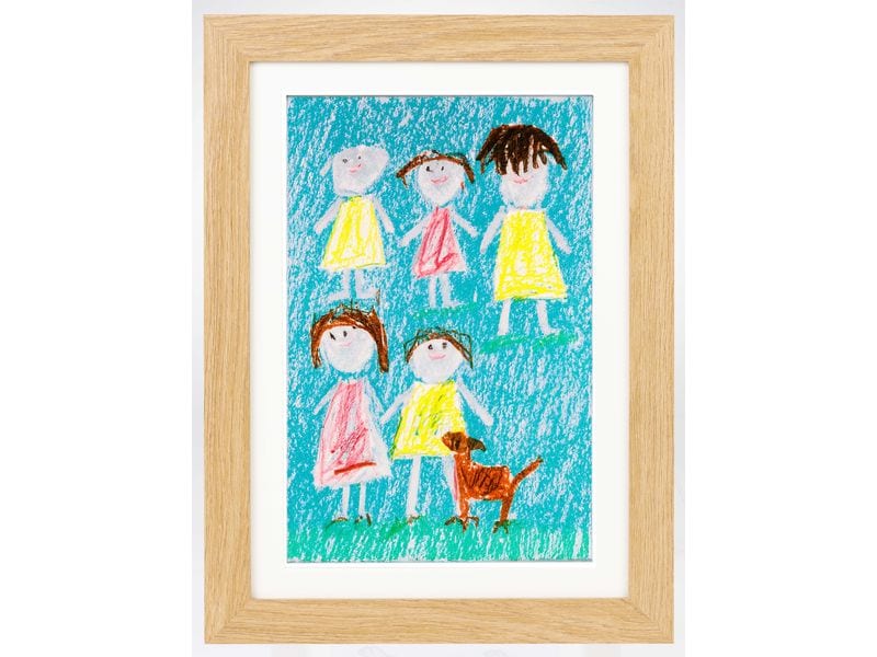 COCON | Bilderrahmen für Kinderzeichnungen 3 | Für Zeichnungen A4, 34x25x4cm