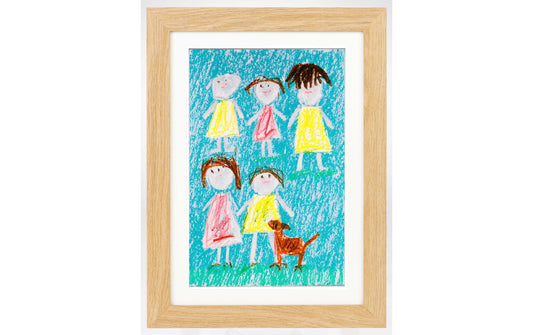 COCON | Bilderrahmen für Kinderzeichnungen 3 | Für Zeichnungen A4, 34x25x4cm