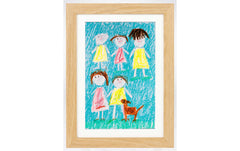 COCON | Bilderrahmen für Kinderzeichnungen 3 | Für Zeichnungen A4, 34x25x4cm