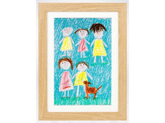 COCON | Bilderrahmen für Kinderzeichnungen 3 | Für Zeichnungen A4, 34x25x4cm