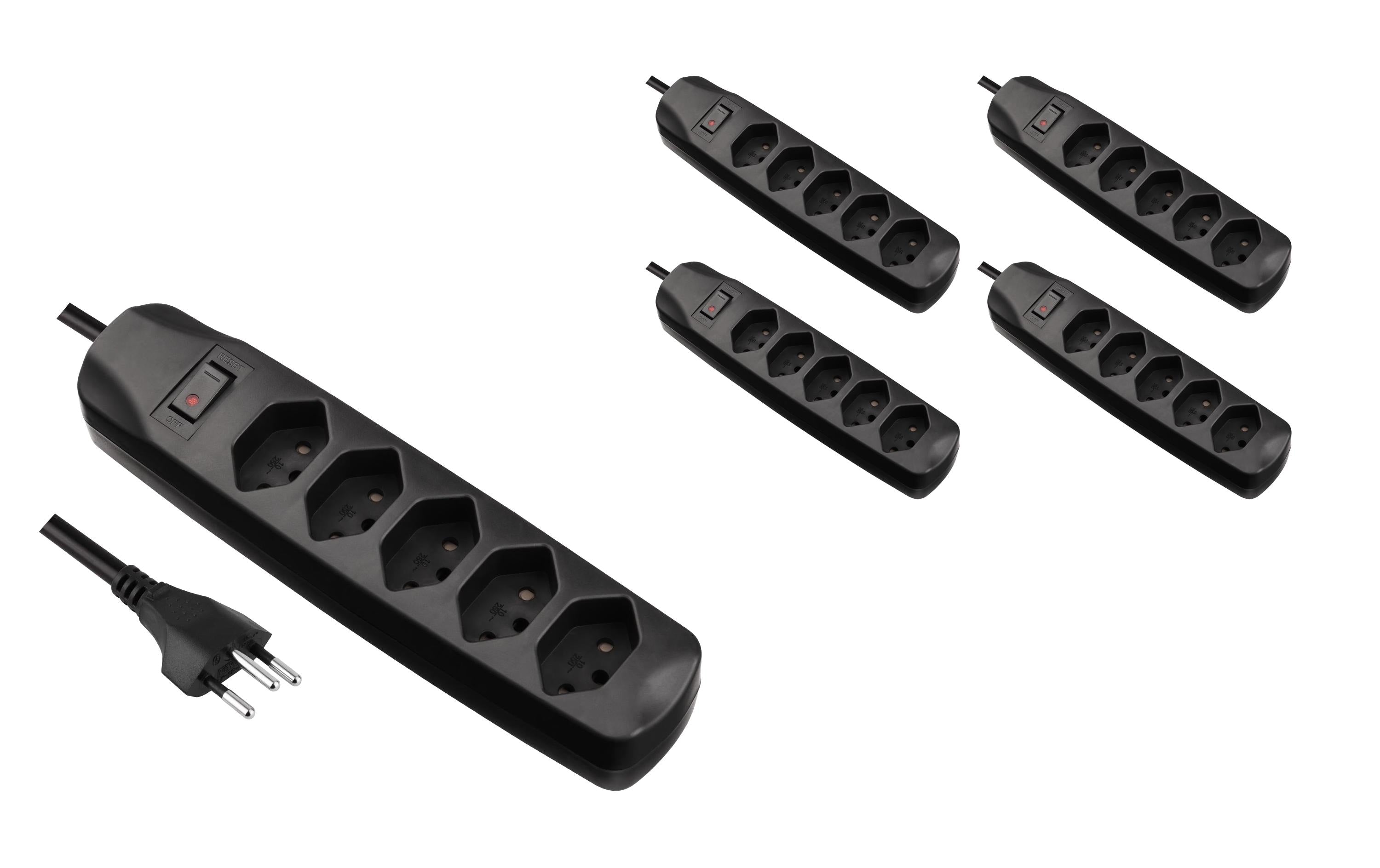 F.power Steckdosenleiste 5xT13 KIT5