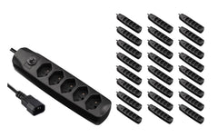 F.power Steckdosenleiste 5xT13/C14 KIT25