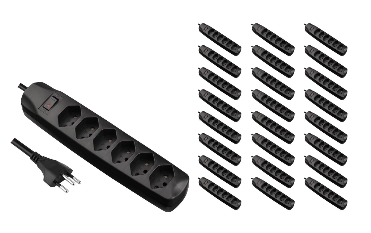 F.power Steckdosenleiste 6xT13 KIT25