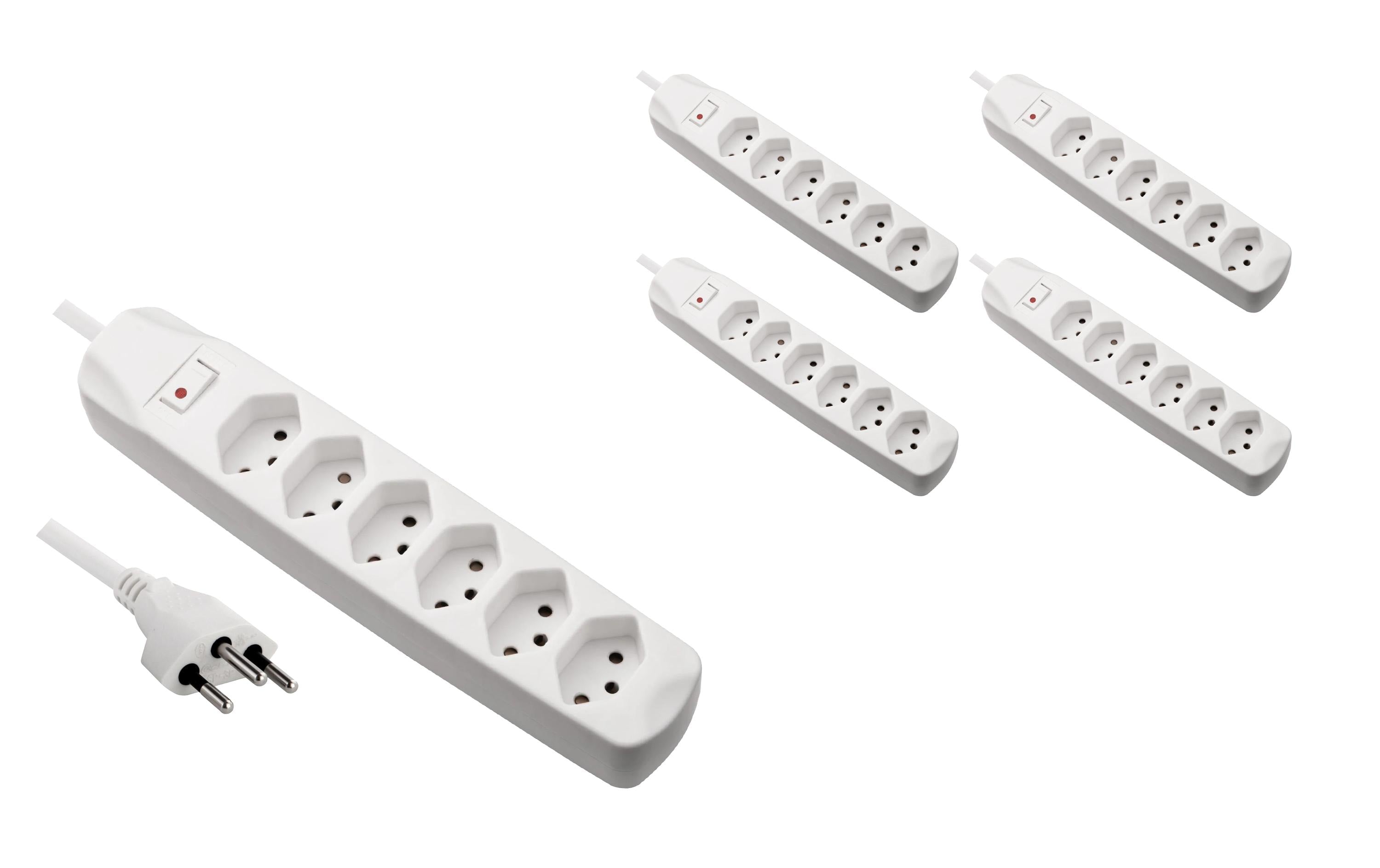 F.power Steckdosenleiste 6xT13 KIT5