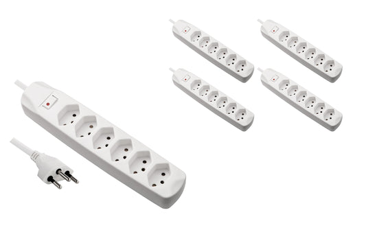 F.power Steckdosenleiste 6xT13 KIT5