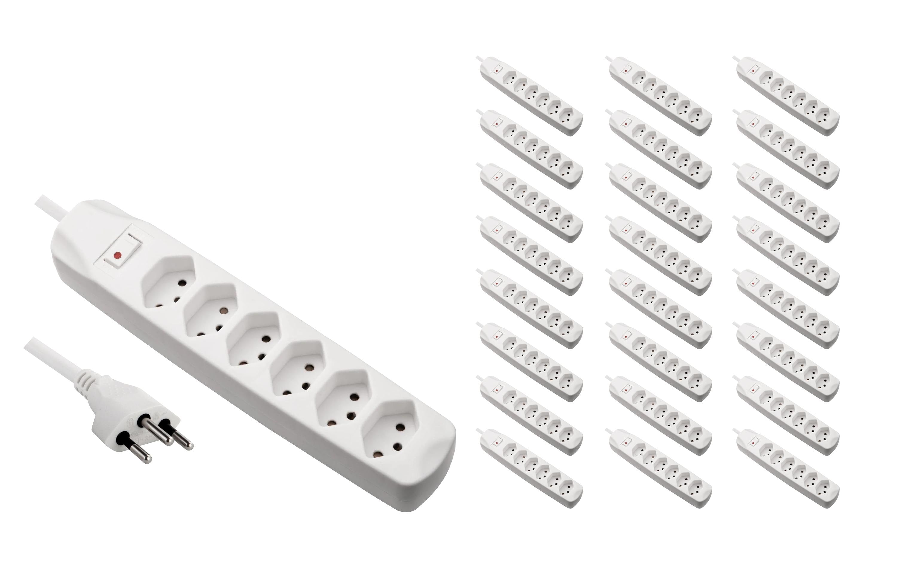 F.power Steckdosenleiste 6xT13 KIT25