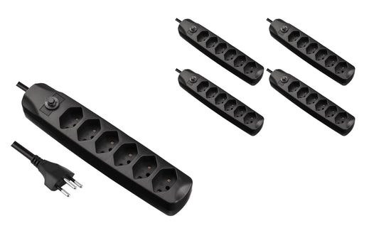 F.power Steckdosenleiste 6xT13 KIT5