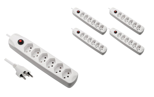 F.power Steckdosenleiste 6xT13 KIT5
