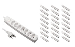 F.power Steckdosenleiste 7xT13 KIT25