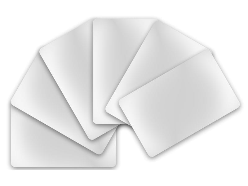 Evolis | Kartenrohl. weiss 0.76 glanz | Premium Card, Pack 100 Stk.