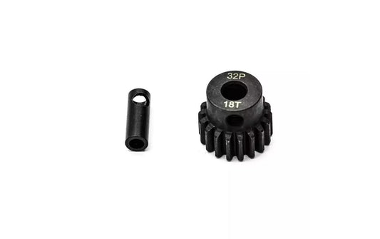 Konect | 18T Ritzel 32dp ø5mm + 3,17 adapter | pinion gear alloy steel