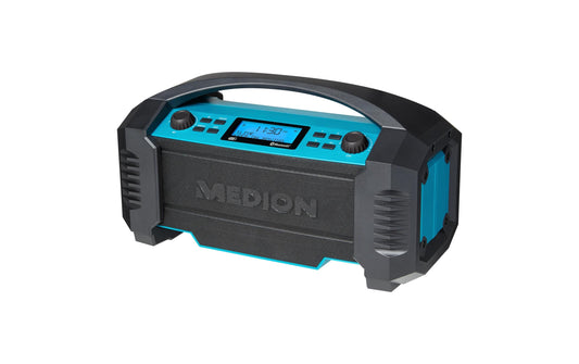 Medion | LIFE E66050 Baustellenradio | DAB+, PLL-UKW, LCD, IP54, Akku