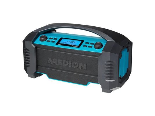Medion | LIFE E66050 Baustellenradio | DAB+, PLL-UKW, LCD, IP54, Akku