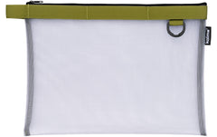 Nylon Bag A4 transparent olivgrün