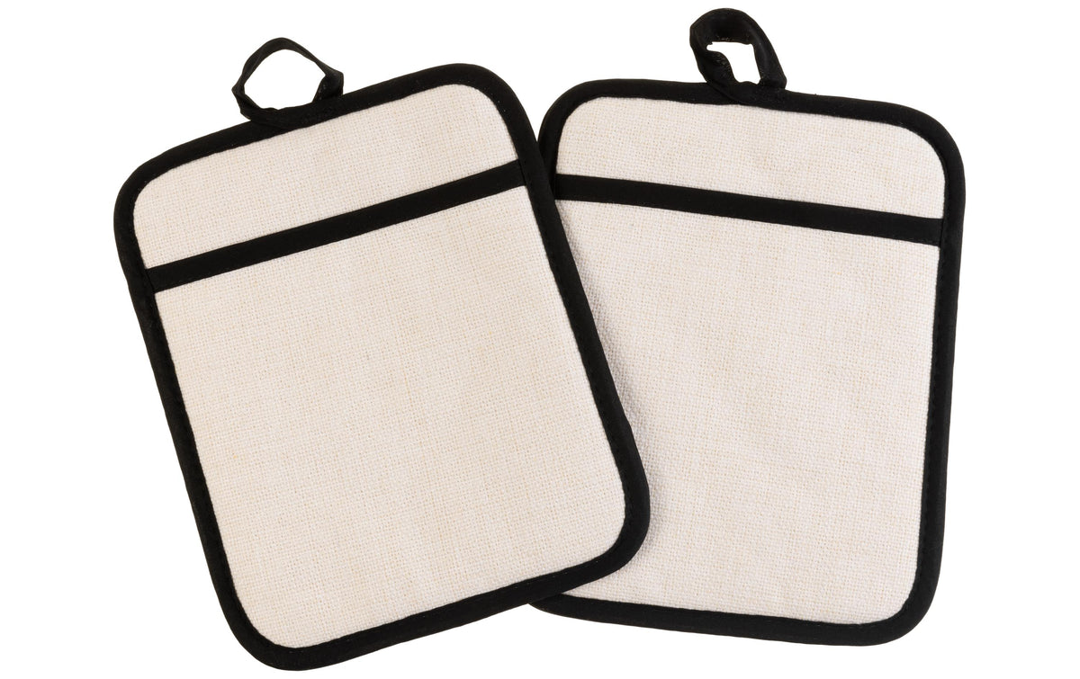 FTM Topflappen Set à 2 Stk., Mit Silikon