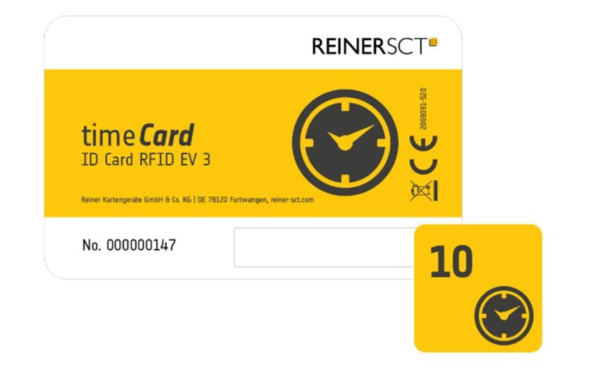 timeCard Chipkarten 10 DES (ev3)