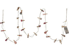 Star Trading | Lichterkette Clippy Advent | IP20, Warmweiss, 24 LED