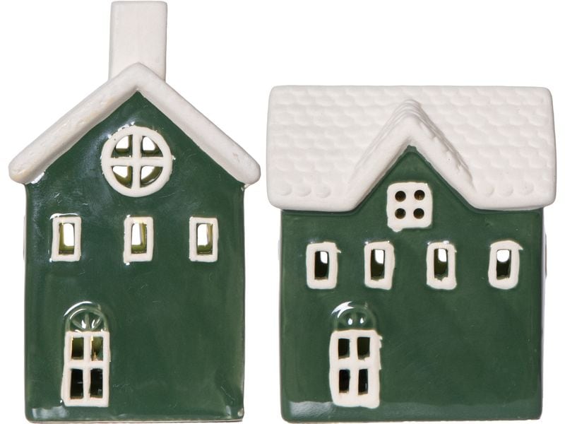 Star Trading | Tischdekoration HUSBY | IP20, Warmweiss, Grün