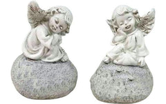 Dameco Grabdekoration Engel sitzend,2er Set