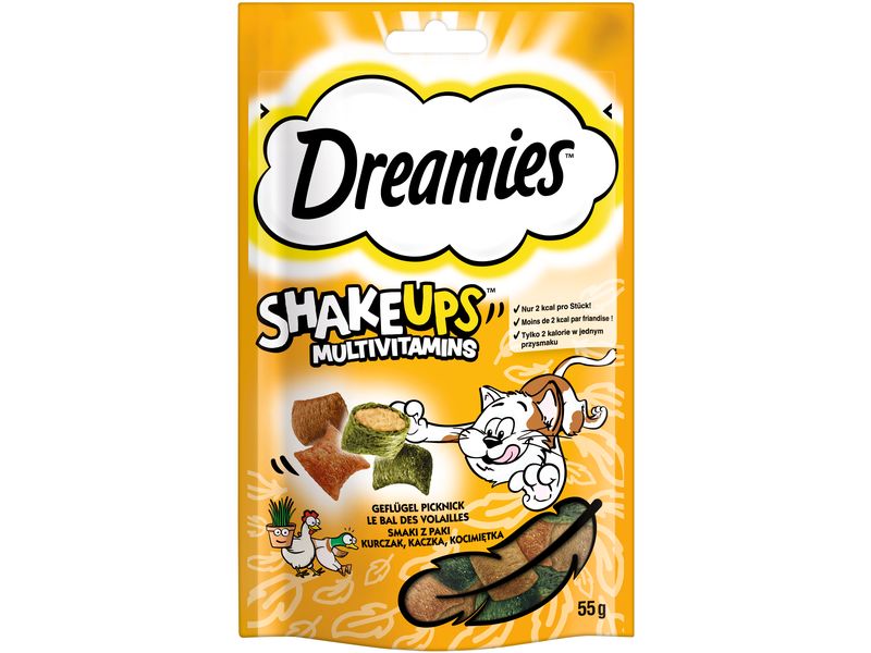 Dreamies | Shake ups Multivit. Geflügel | Picknick, 6 x 55g