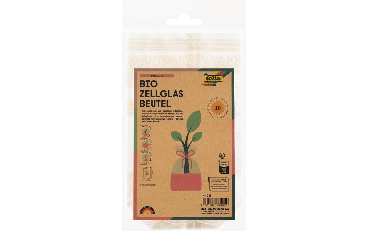 Folia Klarsichttüte Bio mit Boden