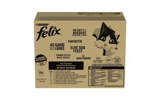 Felix, Nassfutter AGAIL Fisch, 120 x 85 g