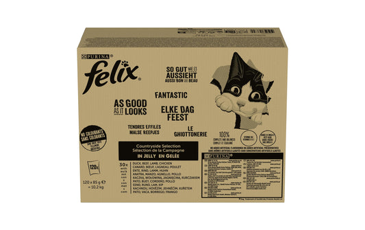 Felix, Nassfutter AGAIL Fleisch, 120 x 85 g