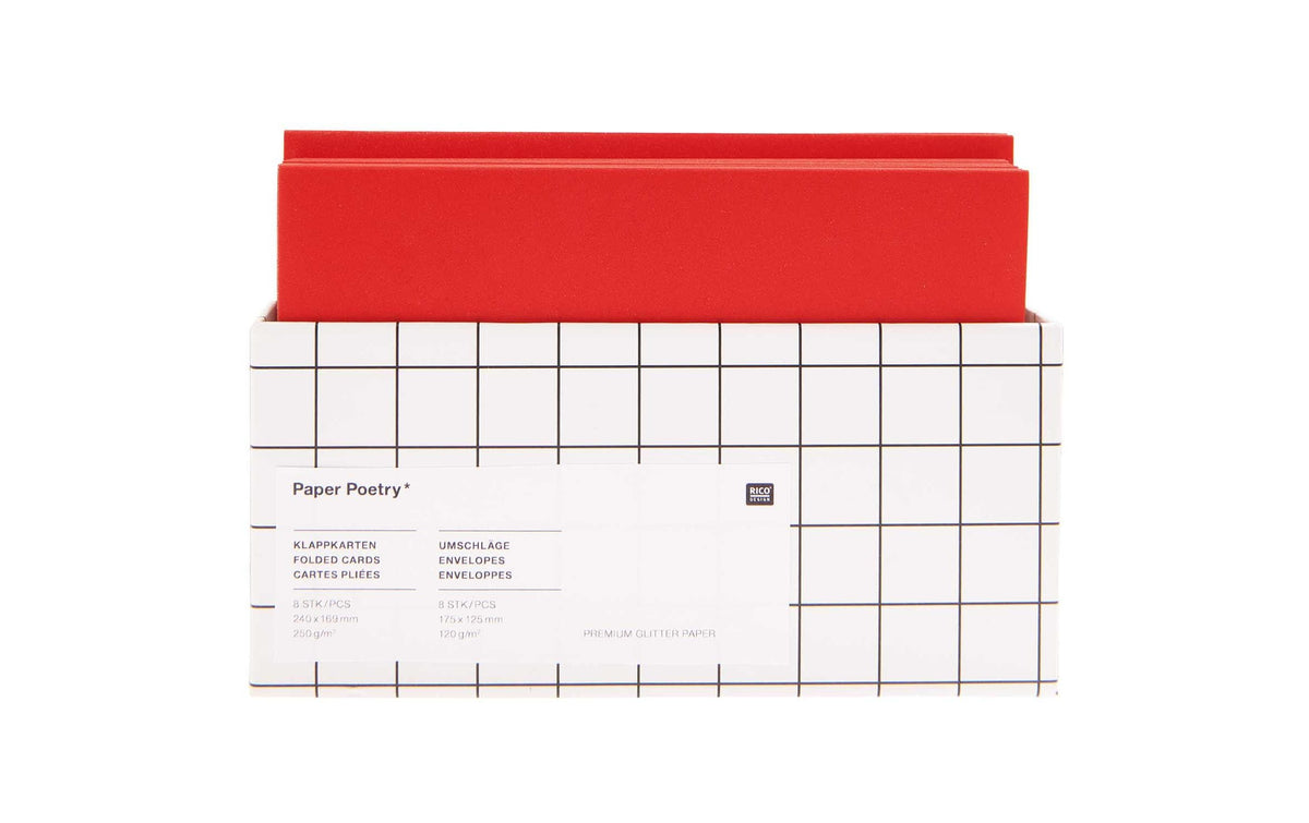 Rico Design Kartenset Glitter