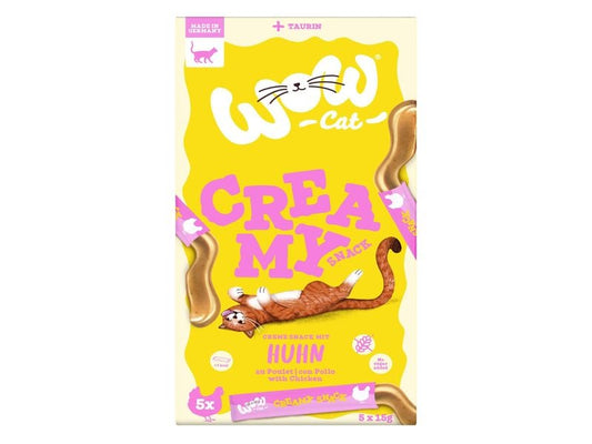 WOW | CAT Creamies mit Huhn 5x15g | 75 g