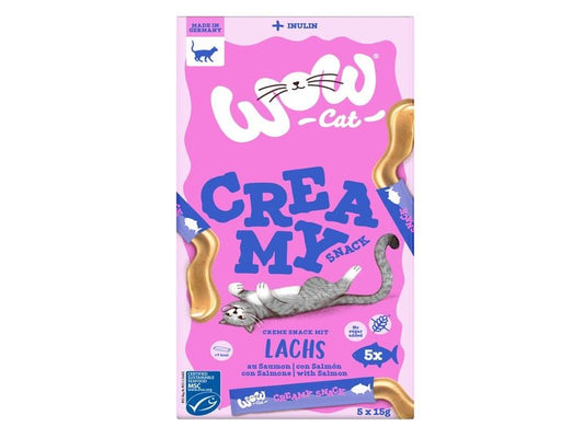 WOW | CAT Creamies mit Lachs 5x15g | 75 g