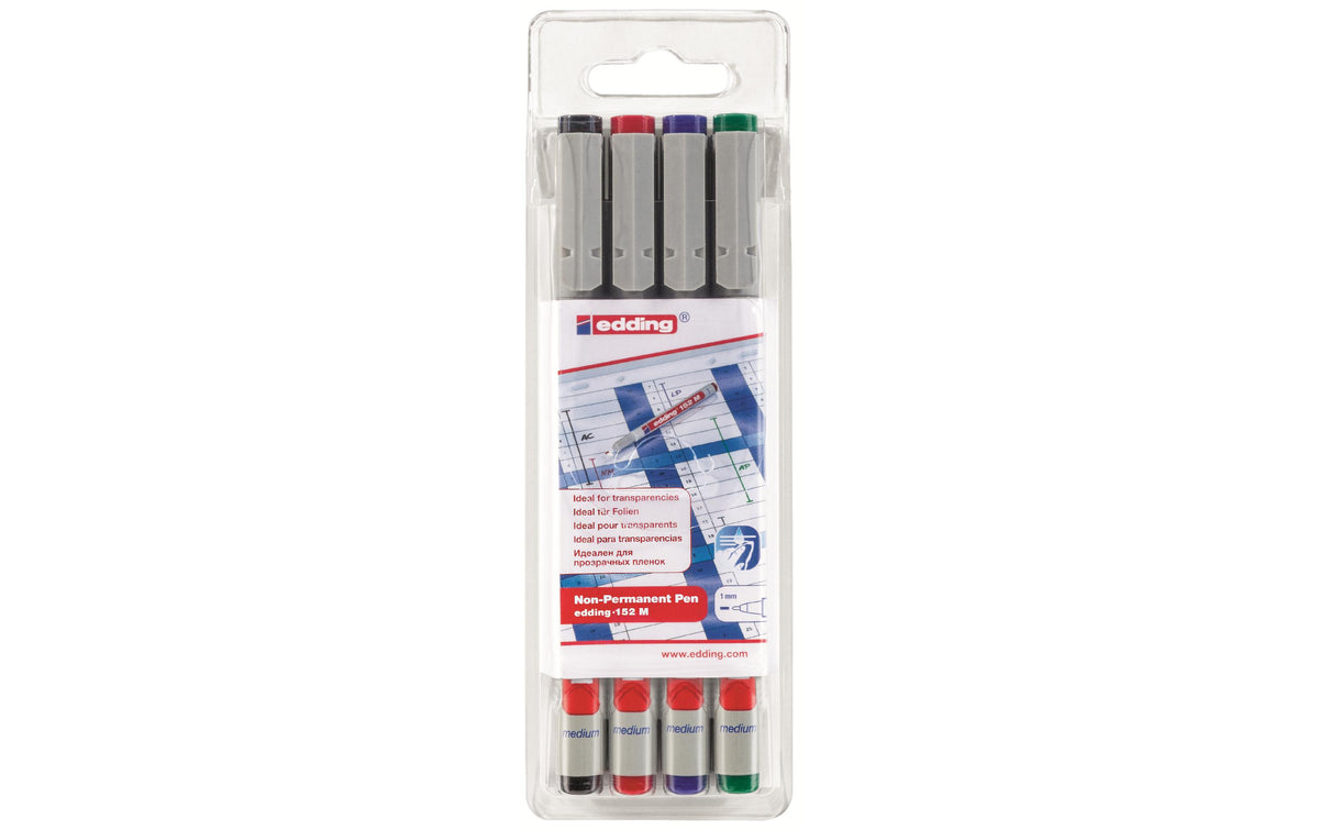 edding, Folienstift Pen 152 M, 4-Set