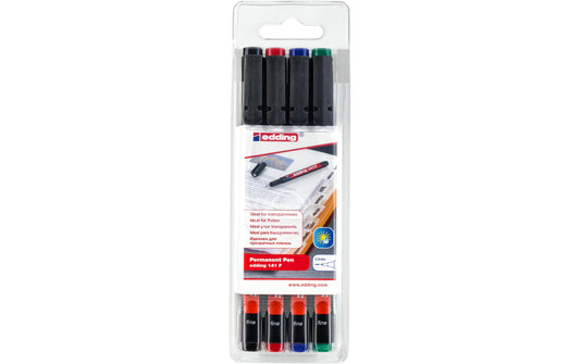 Edding Permanent Pen 141F 4-Set