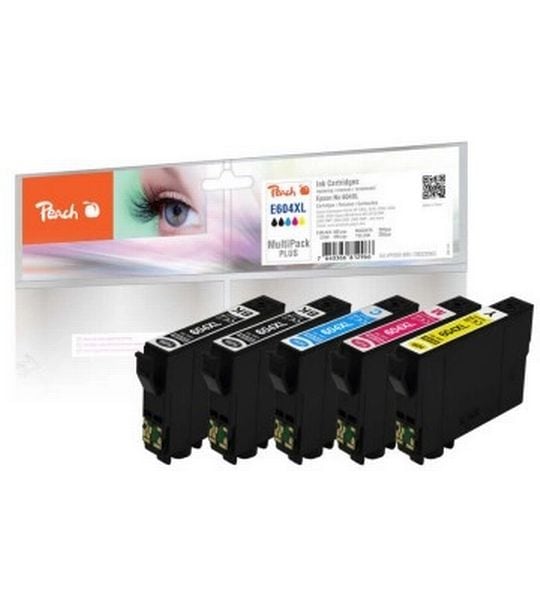 Peach | Tinte Epson No 604XL MP Plus | 5x13.5ml, 2x500, 3x350 Seiten