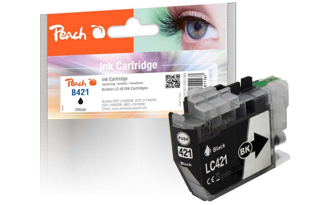 Peach, Tinte Brother LC-421BK Black