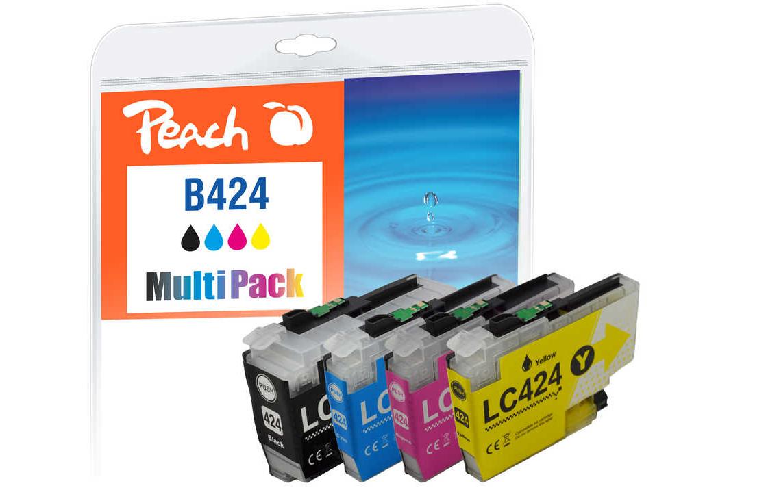 Peach Tinte Brother LC-424 Multipack