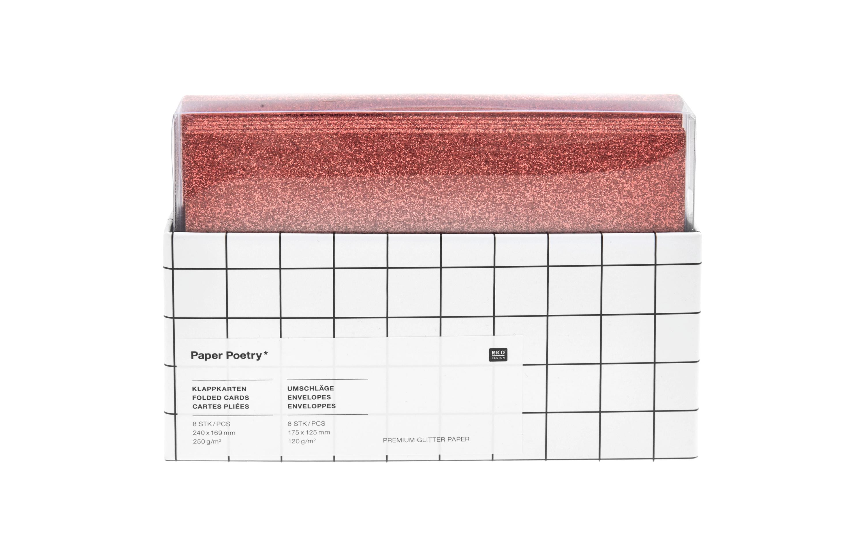 Rico Design Kartenset Glitter
