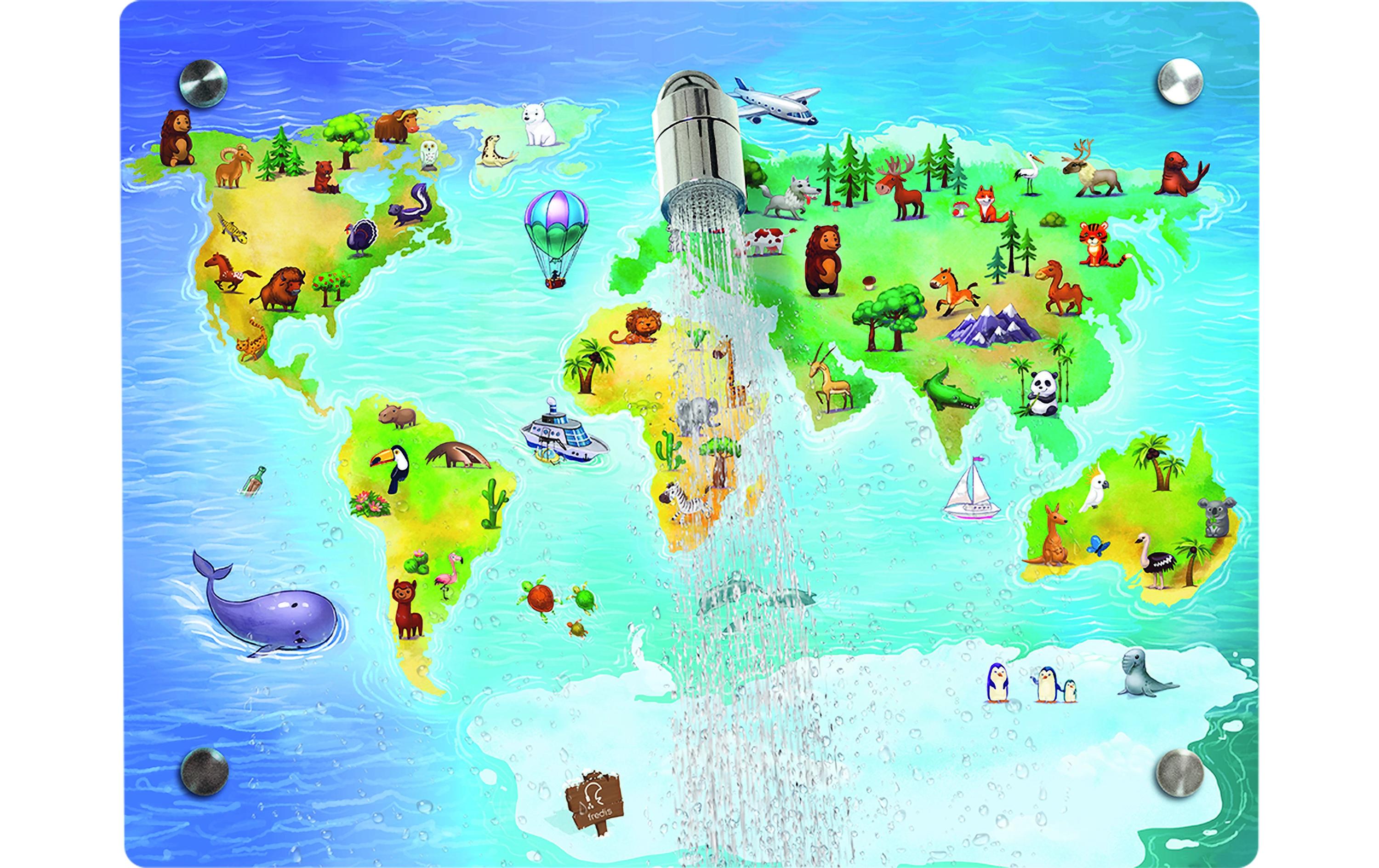 fredis Kinderdusche Welt 40x30cm